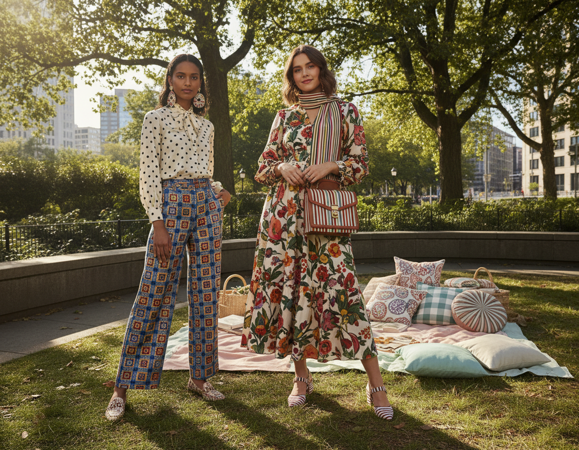 how to style patterned outfits